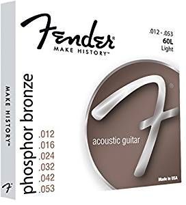 Fender - 60L Phosphor Bronze Ball End 12-52, Acoustic Guitar Strings