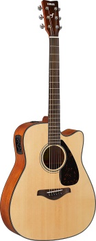 Yamaha - FGX800C Solid Top Cutaway Acoustic/Electric Guitar